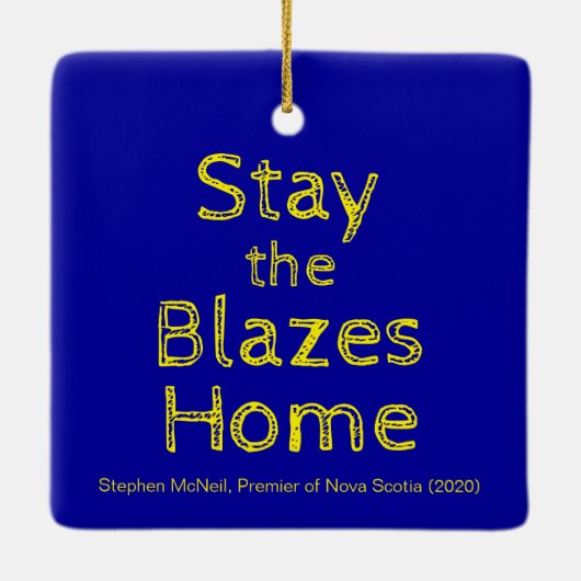 Die Blazes-Zuhause bleibe Keramikornament (Rückseite)