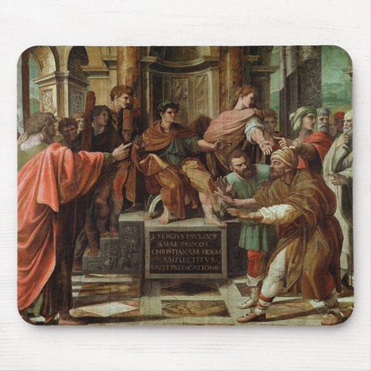 Die Blendung von Elymas (Cartoon für das Sistine Mousepad (Vorne)