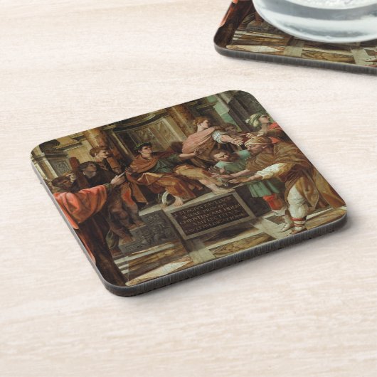 Die Blendung von Elymas (Cartoon für das Sistine Untersetzer (Linke Seite)