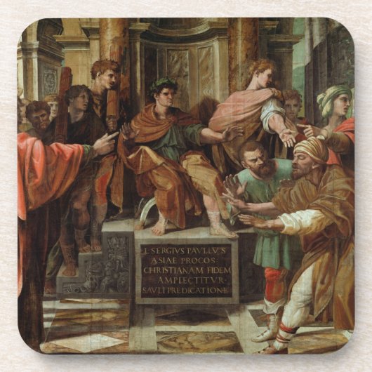 Die Blendung von Elymas (Cartoon für das Sistine Untersetzer (Vorderseite)