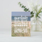 Die Blicke auf Nantucket, Massachusetts - Postkart Postkarte (Stehend Vorderseite)