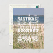 Die Blicke auf Nantucket, Massachusetts - Postkart Postkarte (Vorne/Hinten)