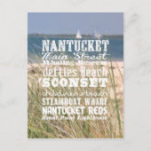 Die Blicke auf Nantucket, Massachusetts - Postkart Postkarte (Vorderseite)