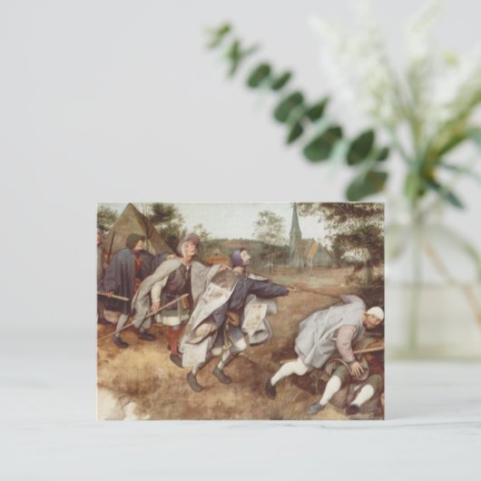 Die Blinde Führung der Blinden - 1568 Postkarte (Stehend Vorderseite)