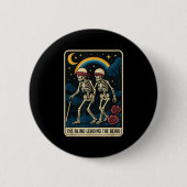 Die Blinde Führung Die Blinde Tarot Card Skele Button (Vorderseite)