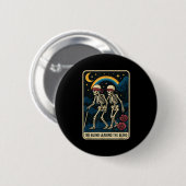 Die Blinde Führung Die Blinde Tarot Card Skele Button (Vorne & Hinten)