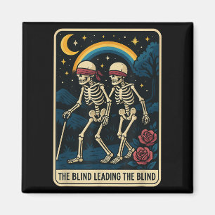 Die Blinde Führung Die Blinde Tarot Card Skele Magnet