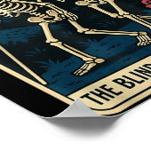 Die Blinde Führung Die Blinde Tarot Card Skele Poster (Ecke)