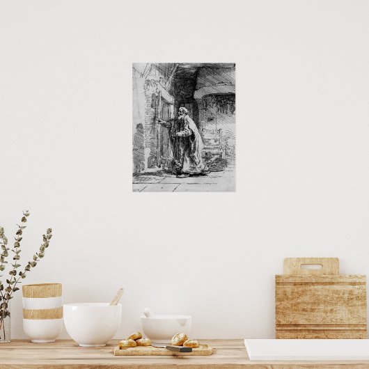 Die blinde Tobit, 1651 Poster (Küche)