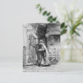 Die blinde Tobit, 1651 Postkarte (Stehend Vorderseite)
