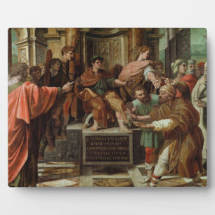 Die Blindung von Elymas (Cartoon für die Sixtinisc Fotoplatte