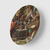 Die Blindung von Elymas (Cartoon für die Sixtinisc Runde Wanduhr (Winkel)