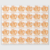 Die blinzelnde Katze Geschenkpapier (Flach)