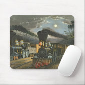 Die Blitz-Eilzüge, 1863 Mousepad (Mit Mouse)