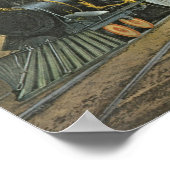 Die Blitzschnurzüge, 1863 Poster (Ecke)