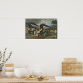 Die Blitzschnurzüge, 1863 Poster (Küche)