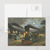 Die Blitzschnurzüge, 1863 Postkarte (Vorne/Hinten)