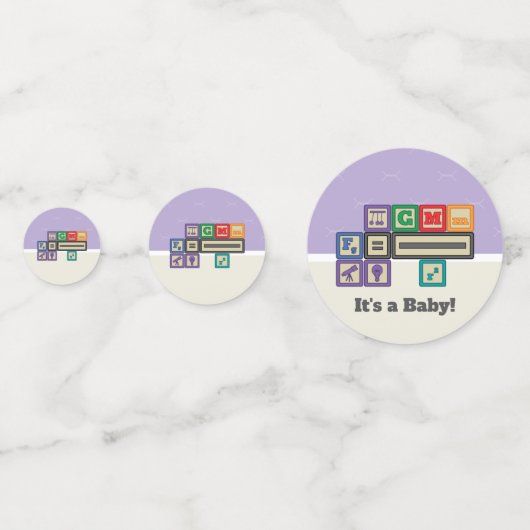 Die Blöcke des zukünftigen Physikers Konfetti (Rückseiten)