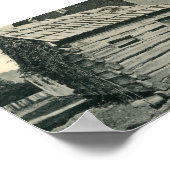 Die Blockhütte 1906 Poster (Ecke)