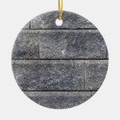 Die Blockmauer Keramik Ornament (Vorne)