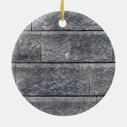 Die Blockmauer Keramik Ornament (Hinten)