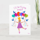 Die blonde 12x18 der Girls Karte (Vorderseite)