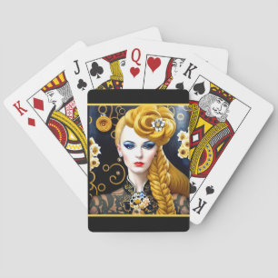 Die blonde Flapper Spielkarten