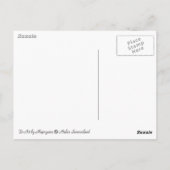 Die Blondine Postkarte (Rückseite)