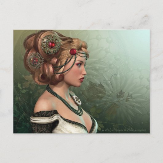 Die Blondine Postkarte (Vorderseite)