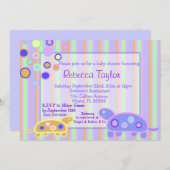 Die Blubbly Turtle Shower Einladung (Vorne/Hinten)