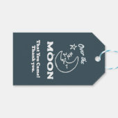 Die Blue-Baby-Dusche des Mond Geschenkanhänger (Vorderseite (Horizontal))