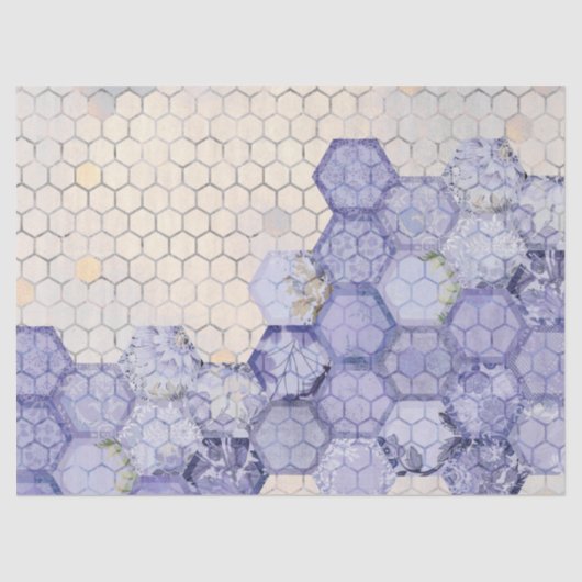 Die Blue Bee Serie Design 10 Gewebe Papier (Vorderseite)