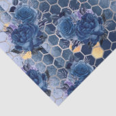 Die Blue Bee Serie Design 17 Seidenpapier (Detail)