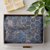 Die Blue Bee Series Design 15 Tissue Papier (Geschenk)
