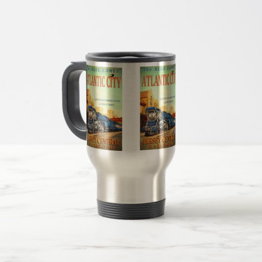 Die Blue Comet Train Coffee Tasse (Vorderseite Links)