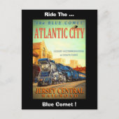 Die Blue Comet Train Custom Postcard Postkarte (Vorderseite)