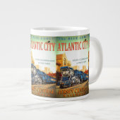 Die Blue Comet Train Jumbo-Tasse (Vorderseite Rechts)