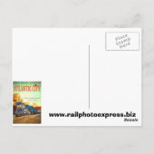 Die Blue Comet Train Postkarte (Rückseite)