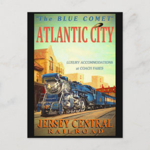 Die Blue Comet Train Postkarte