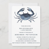 Die Blue Crab Bridesmaids Luncheon Wedding Einladung (Vorderseite)