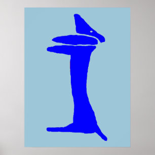 Die Blue Dog-Dackel Poster