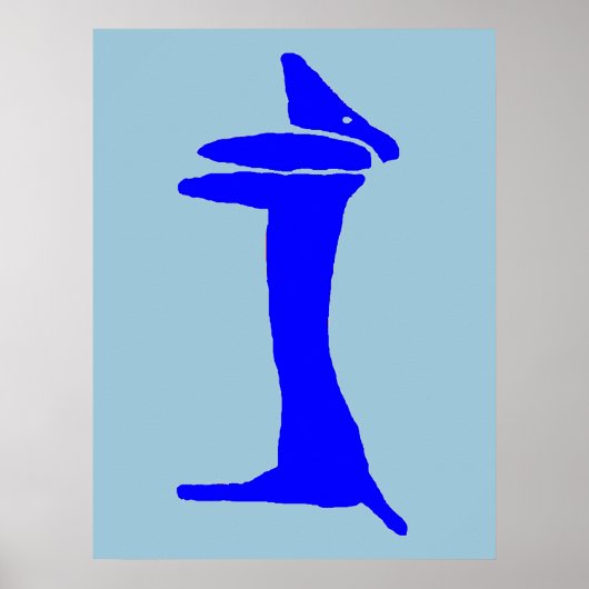 Die Blue Dog-Dackel Poster (Vorne)