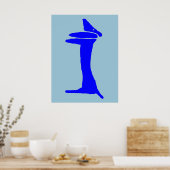 Die Blue Dog-Dackel Poster (Küche)