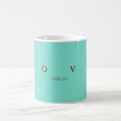 Die Blue Heart Collection - Verbreitung der Liebe Kaffeetasse (Mittel)