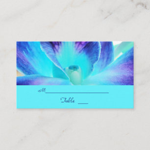 Die Blue Orchid Wedding Platzkarte/Business Card Platzkarte