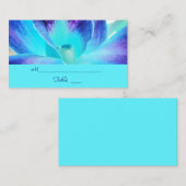 Die Blue Orchid Wedding Platzkarte/Business Card Platzkarte (Vorne/Hinten)