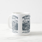 Die Blue Ridge Parkway Kaffeetasse (Vorderseite Links)