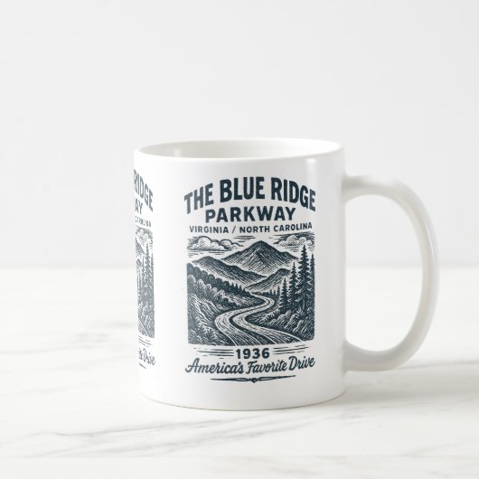 Die Blue Ridge Parkway Kaffeetasse (Rechts)