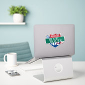 Die Blue Route ist scheiße lustiger Delco-Fahrer 4 Aufkleber (Laptop auf Schreibtisch)
