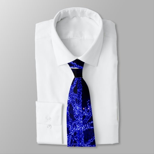 Die Blue Tree Neck Tie Krawatte (Gebunden)